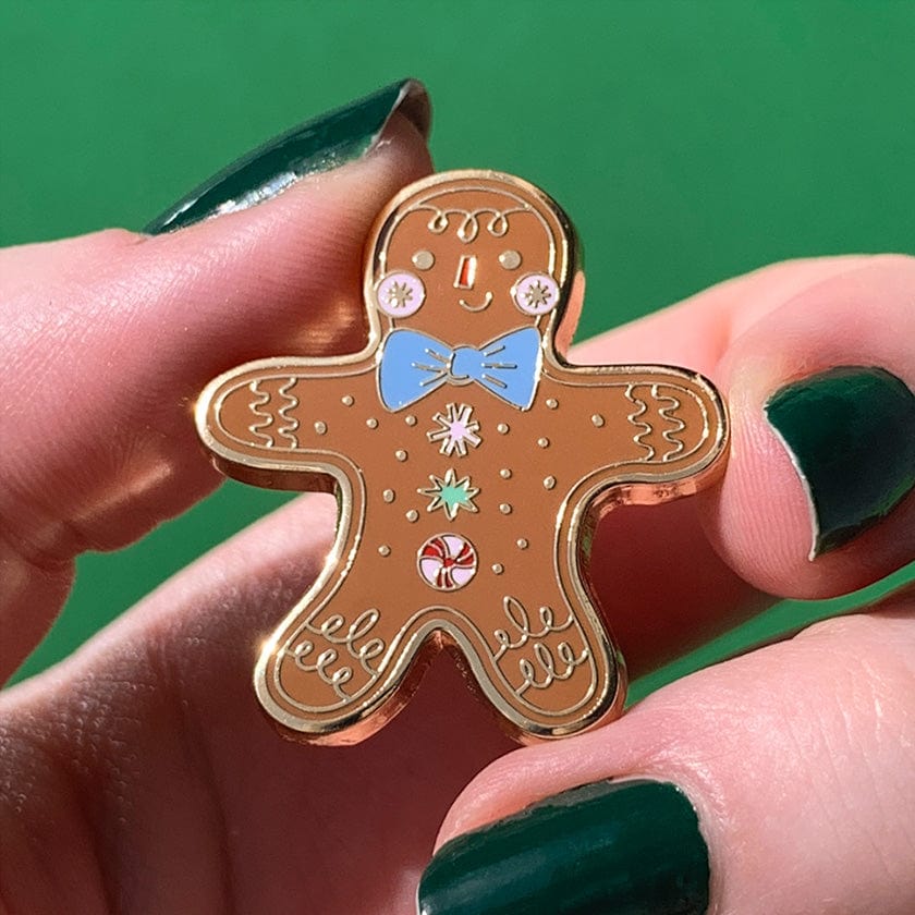 Santa's Snack Enamel Pin  -  Erstwilder  -  Quirky Resin and Enamel Accessories