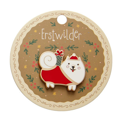 Santa Paws Enamel Pin  -  Erstwilder  -  Quirky Resin and Enamel Accessories