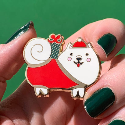 Santa Paws Enamel Pin  -  Erstwilder  -  Quirky Resin and Enamel Accessories