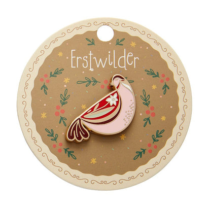 Partridge Perfection Enamel Pin  -  Erstwilder  -  Quirky Resin and Enamel Accessories