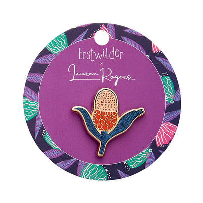 Bulgalla Blooms Enamel Pin  -  Erstwilder  -  Quirky Resin and Enamel Accessories