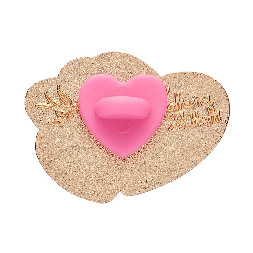 Lolly Heart Cookies Enamel Pin  -  Erstwilder  -  Quirky Resin and Enamel Accessories