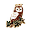 Regal Woodland Owl Enamel Pin