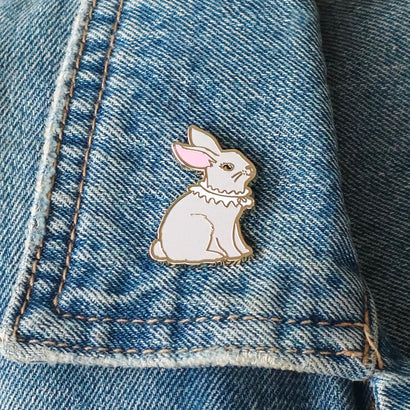 Dainty Bunny Enamel Pin