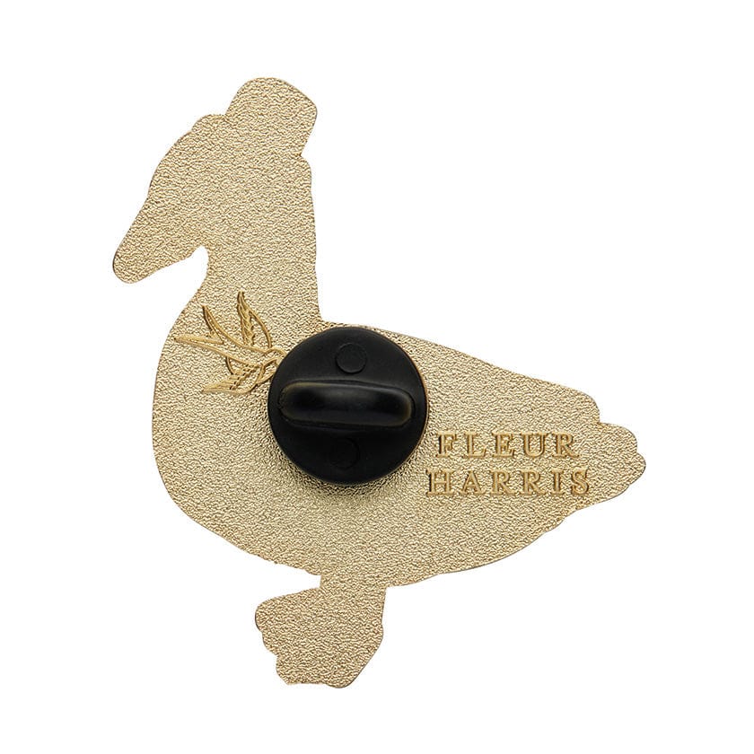 Well-Dressed Duck Enamel Pin  -  Erstwilder  -  Quirky Resin and Enamel Accessories