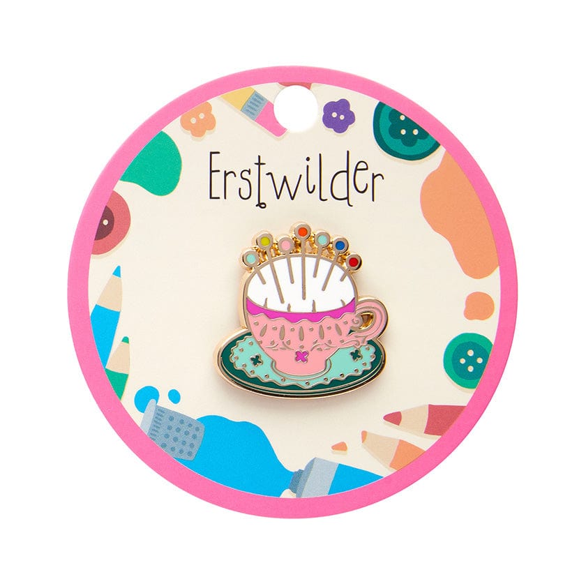 Pins and Needles Enamel Pin  -  Erstwilder  -  Quirky Resin and Enamel Accessories