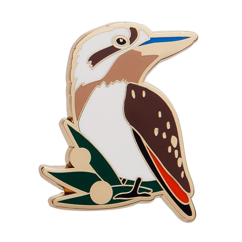 Kirby the Kookaburra Enamel Pin  -  Erstwilder  -  Quirky Resin and Enamel Accessories