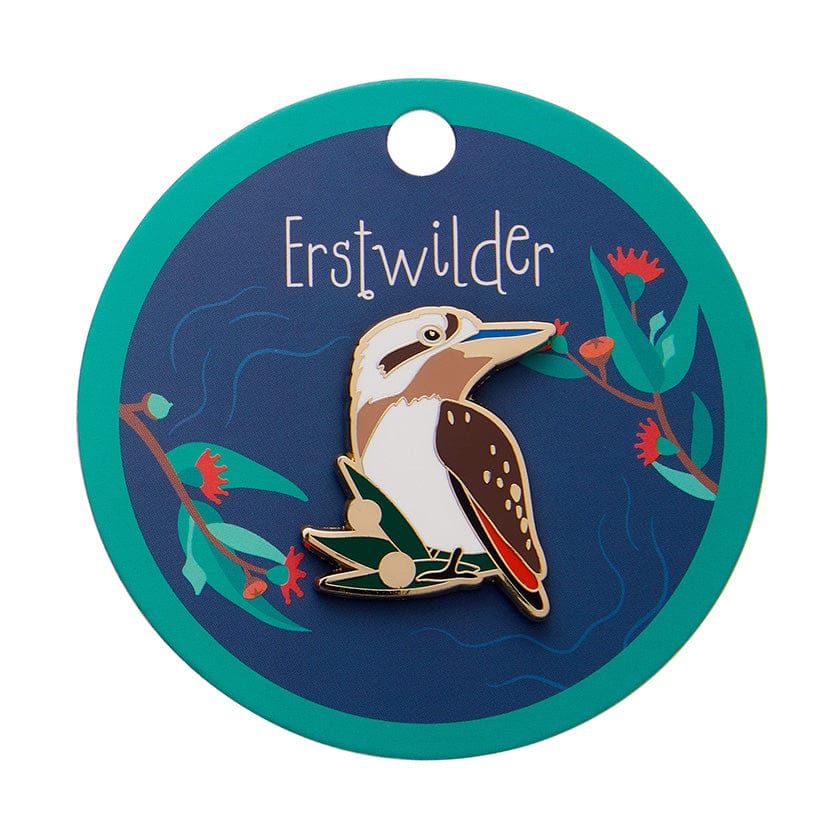 Kirby the Kookaburra Enamel Pin  -  Erstwilder  -  Quirky Resin and Enamel Accessories