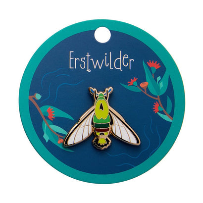 Glimmer the Hawk Moth Enamel Pin  -  Erstwilder  -  Quirky Resin and Enamel Accessories