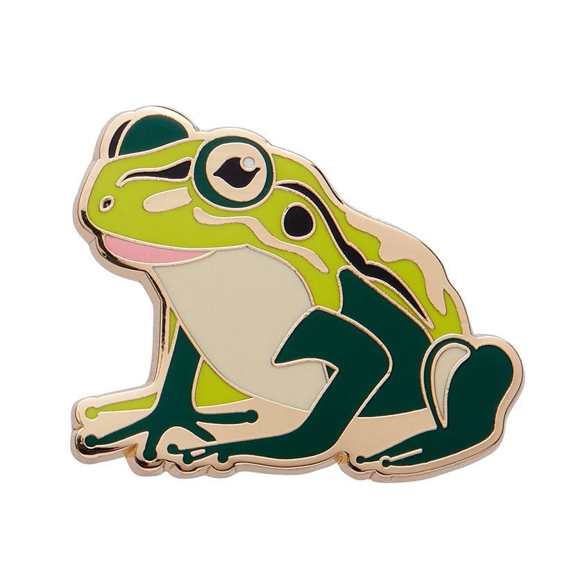 Frodo the Frog Enamel Pin  -  Erstwilder  -  Quirky Resin and Enamel Accessories