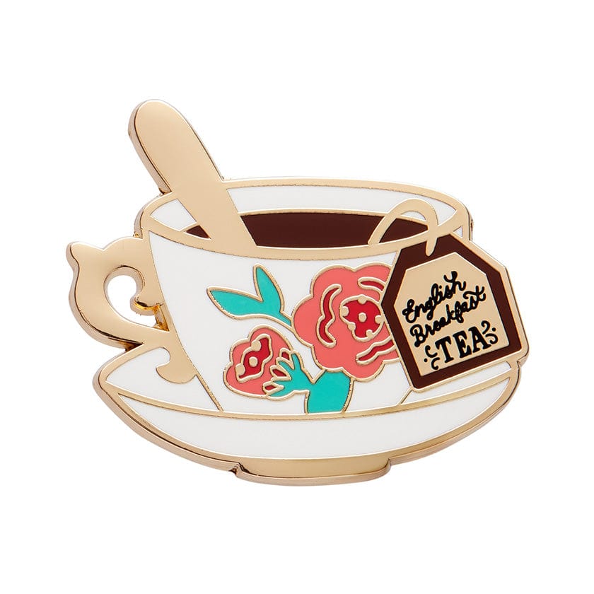 Fancy a Cuppa Enamel Pin  -  Erstwilder  -  Quirky Resin and Enamel Accessories