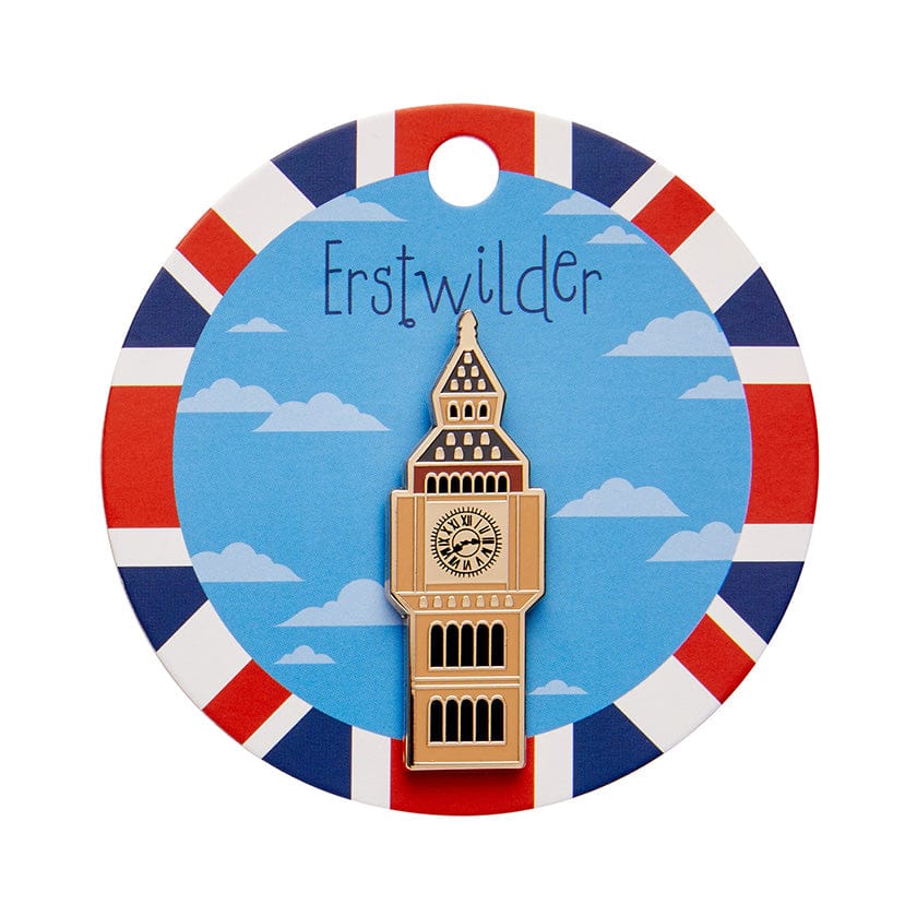 Big Ben Enamel Pin  -  Erstwilder  -  Quirky Resin and Enamel Accessories