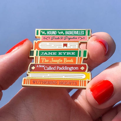 Literary Gems Enamel Pin  -  Erstwilder  -  Quirky Resin and Enamel Accessories