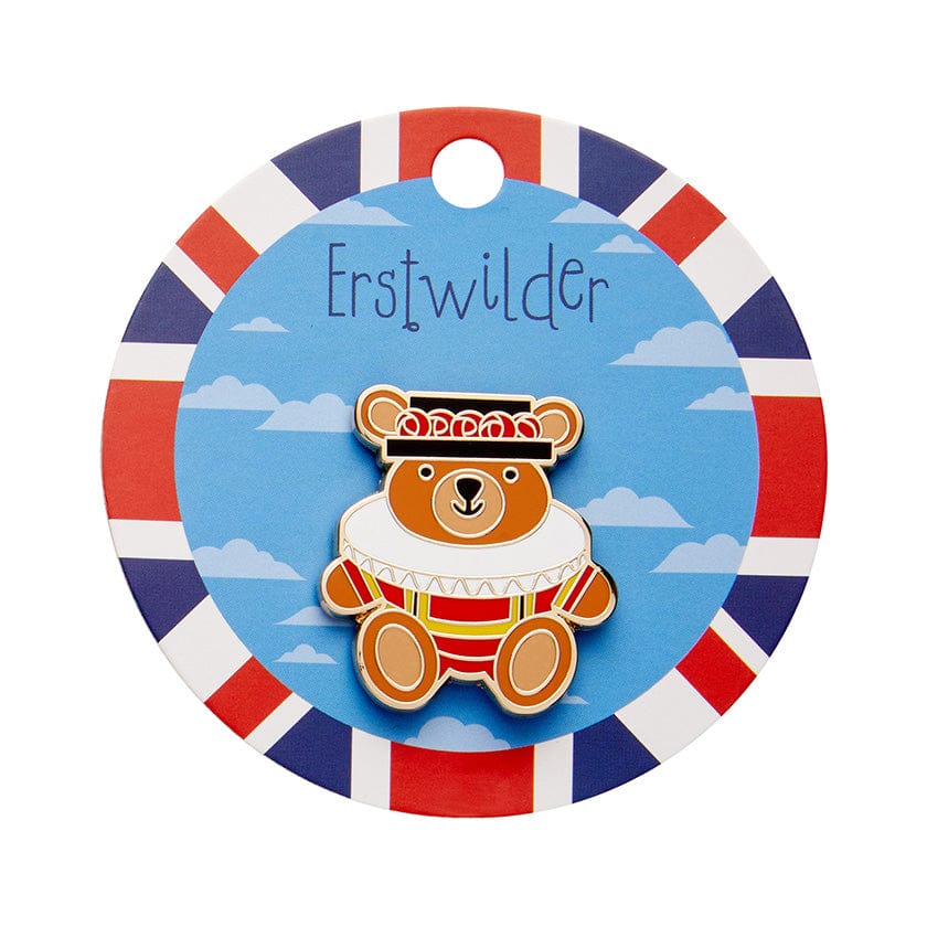 Teddy Yeoman Enamel Pin  -  Erstwilder  -  Quirky Resin and Enamel Accessories