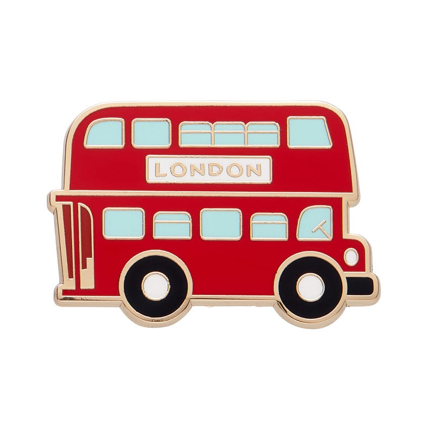 Double-Decker Enamel Pin  -  Erstwilder  -  Quirky Resin and Enamel Accessories