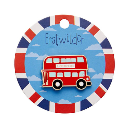 Double-Decker Enamel Pin  -  Erstwilder  -  Quirky Resin and Enamel Accessories