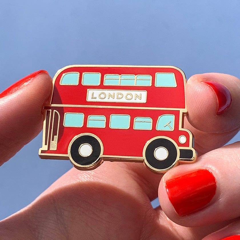 Double-Decker Enamel Pin  -  Erstwilder  -  Quirky Resin and Enamel Accessories