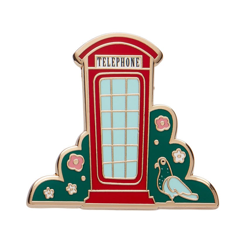 London Calling Enamel Pin  -  Erstwilder  -  Quirky Resin and Enamel Accessories