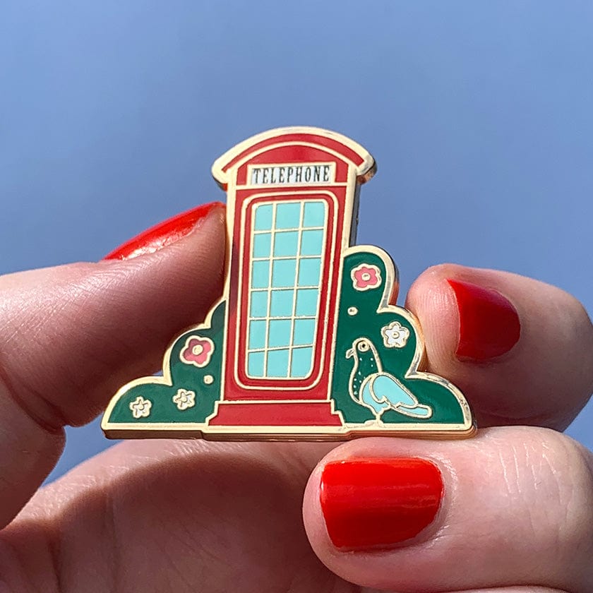 London Calling Enamel Pin  -  Erstwilder  -  Quirky Resin and Enamel Accessories