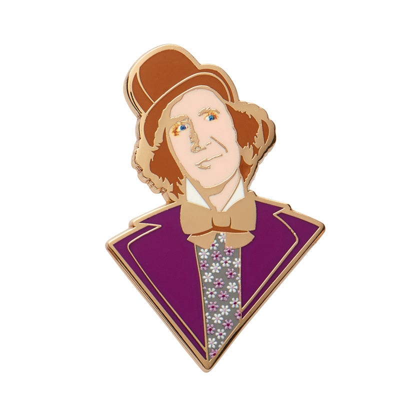 Mr Wonka Enamel Pin  -  Erstwilder  -  Quirky Resin and Enamel Accessories