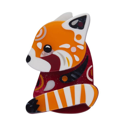 The Rakish Red Panda Brooch (IMPERFECT)  -  Erstwilder  -  Quirky Resin and Enamel Accessories