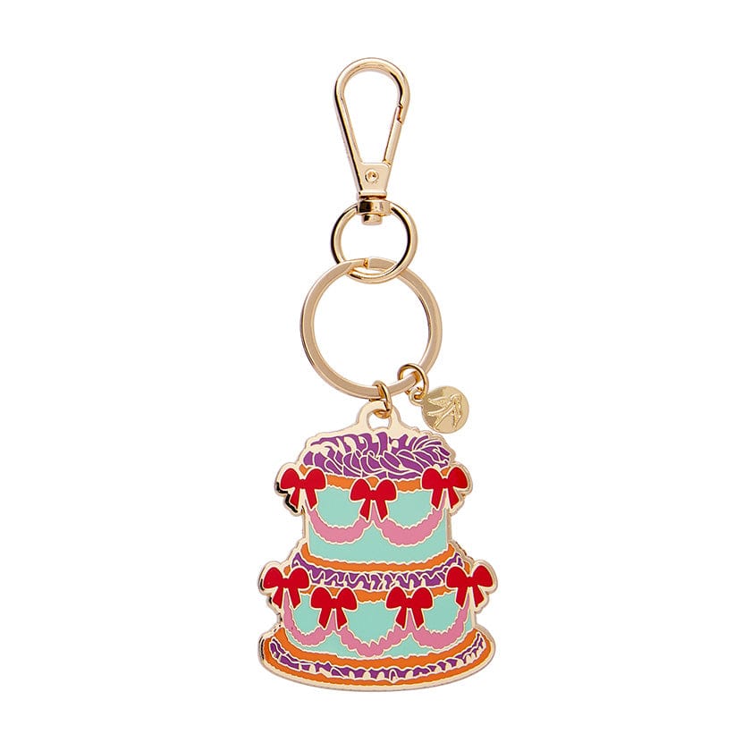 Vintage Dreams Showstopper Cake Key Ring  -  Erstwilder  -  Quirky Resin and Enamel Accessories