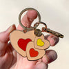 Lolly Heart Cookies Key Ring