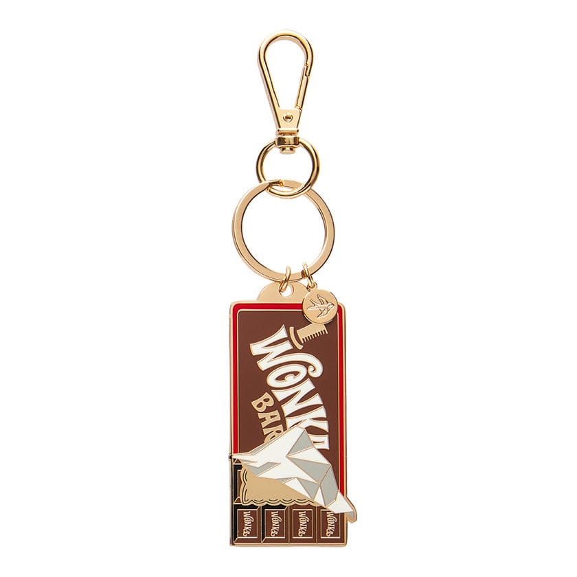 Winning Wonka Bar Enamel Key Ring  -  Erstwilder  -  Quirky Resin and Enamel Accessories