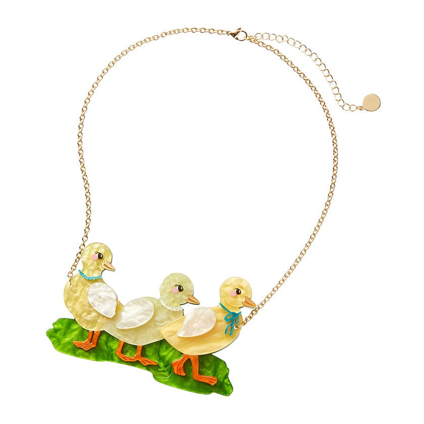 A Brood Of Ducklings Necklace  -  Erstwilder  -  Quirky Resin and Enamel Accessories