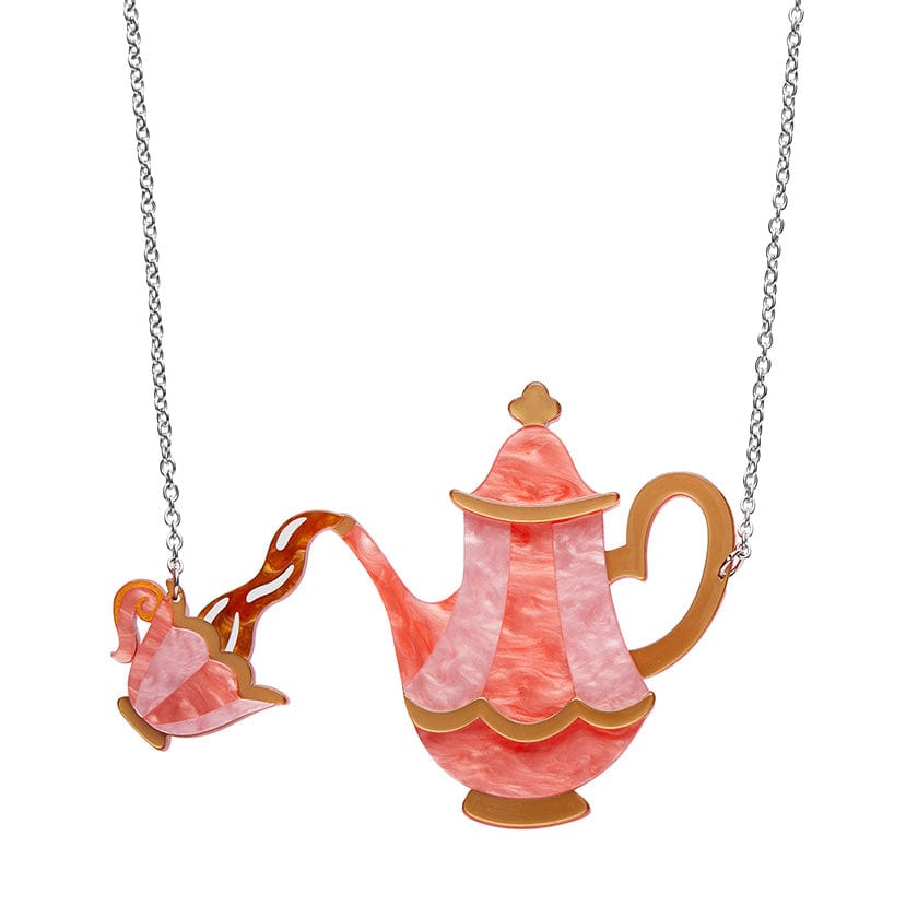 Spill the Tea Necklace  -  Erstwilder  -  Quirky Resin and Enamel Accessories