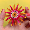 Starburst Clock Brooch