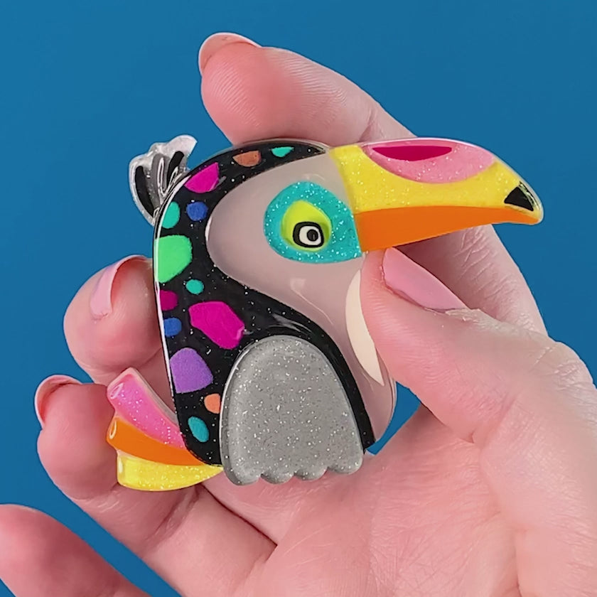 Toucan brooch deals