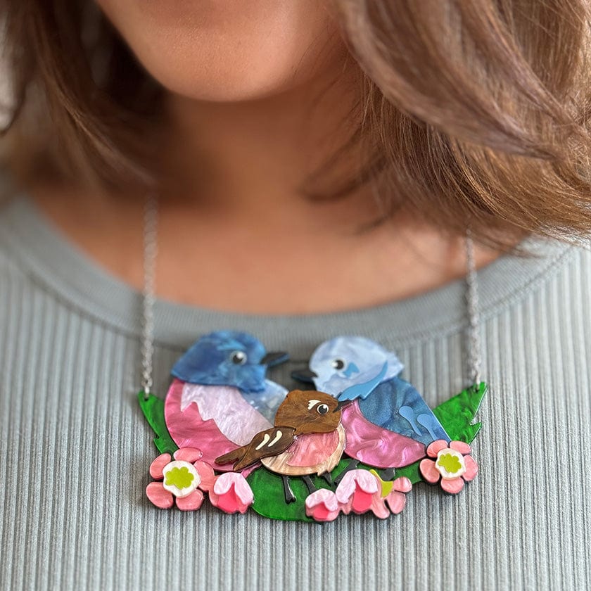 Rockin' Robins Necklace  -  Erstwilder  -  Quirky Resin and Enamel Accessories