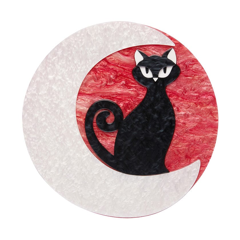 Cara the Halloween Kitty Wall Art  -  Erstwilder  -  Quirky Resin and Enamel Accessories