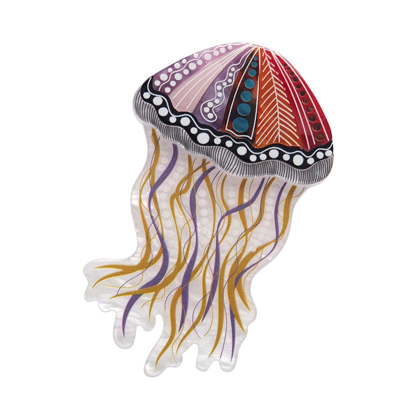 Medusa brooch, jellyfish brooch, brooch pin, blue brooch, mo - Inspire  Uplift