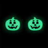 Pumpkin Glow in the Dark Stud Earrings - Green