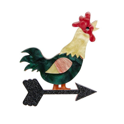 Erstwilder Cockadoodle Doo Brooch BH7050-7060