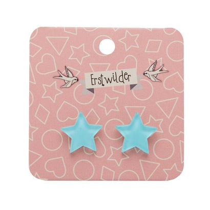 Erstwilder Essentials Star Bubble Resin Stud Earrings - Mint EE0002-BU4300