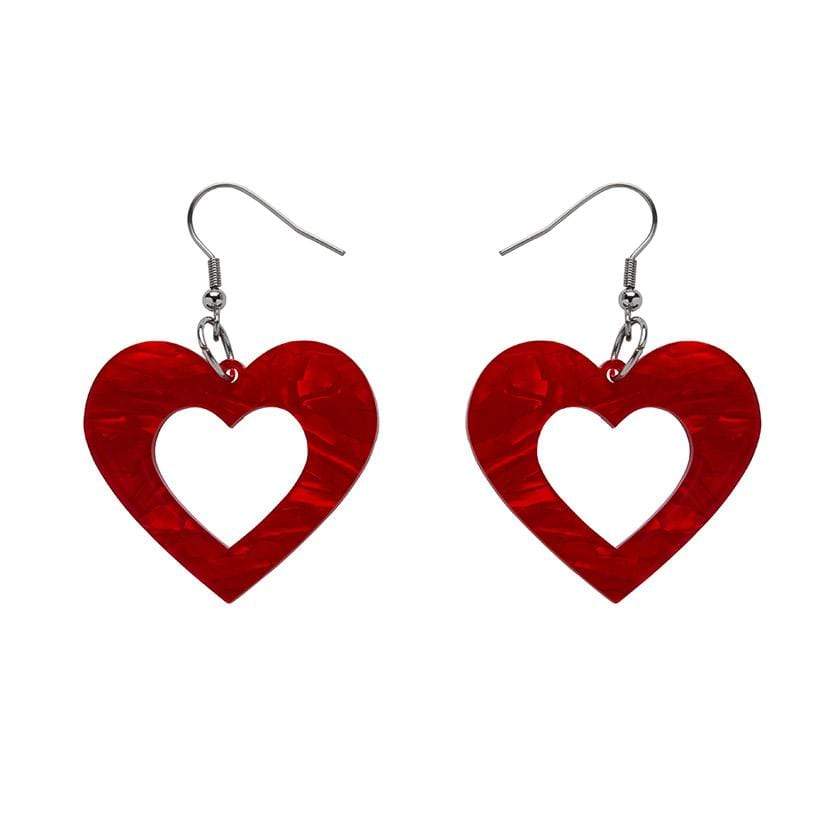 💯Auth LOUIS VUITTON Heart RED Strawberry Earrings in 2023