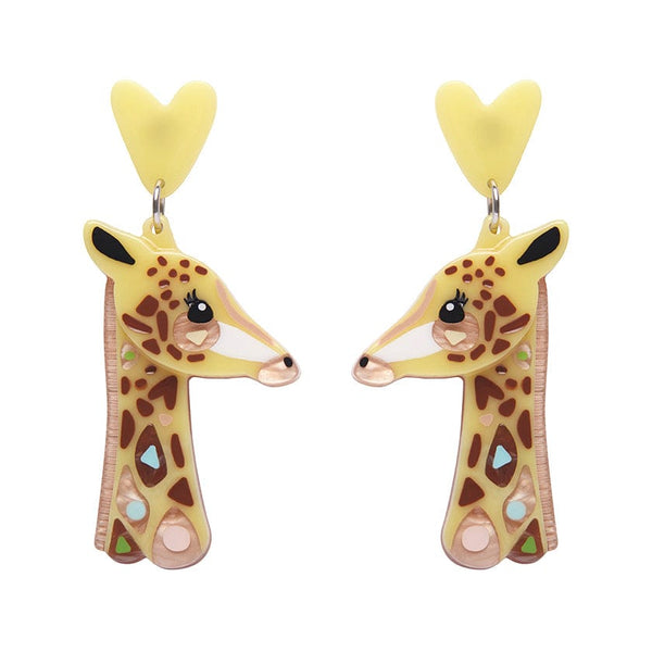 Wooden 2025 giraffe earrings