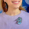 The Zealous Zebra Brooch