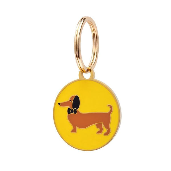 Spiffy the Supportive Dog Enamel Key Ring – Erstwilder